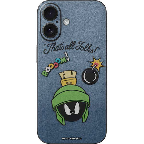 Looney Tunes Marvin Thats All Folks iPhone 16 Skin