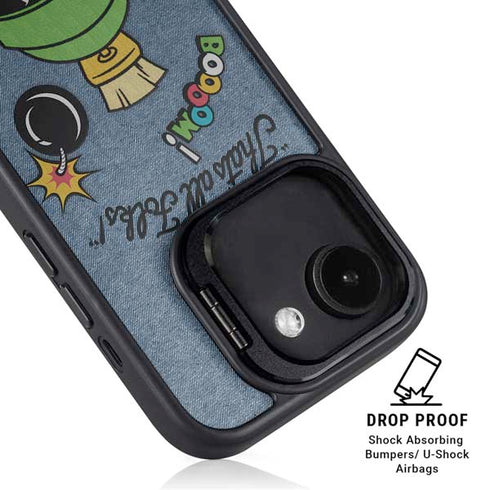 Looney Tunes Marvin Thats All Folks iPhone 16e Kickstand Case