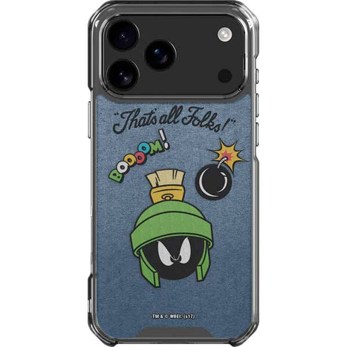 Looney Tunes Marvin Thats All Folks iPhone 18 Pro Max Clear Case