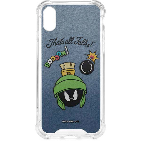 Looney Tunes Marvin Thats All Folks iPhone XS Clear Case