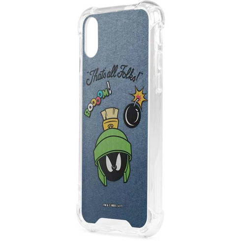 Looney Tunes Marvin Thats All Folks iPhone XS Clear Case