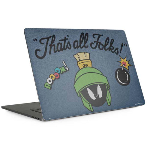 Looney Tunes Marvin Thats All Folks MacBook Skins