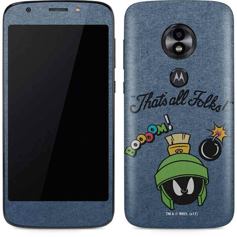 Looney Tunes Marvin Thats All Folks Moto E5 Play Skin