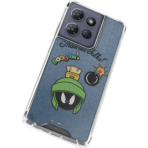 Looney Tunes Marvin Thats All Folks Moto G Play 5G (2025) Clear Case