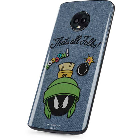 Looney Tunes Marvin Thats All Folks Moto G6 Skin