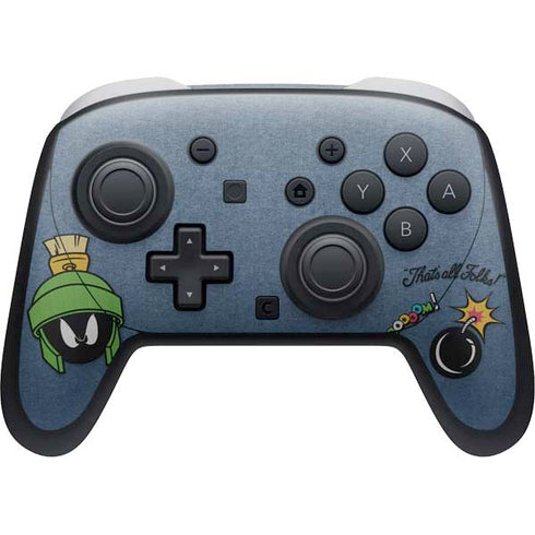 Looney Tunes Marvin Thats All Folks Nintendo Switch 2 (2025) Pro Controller Skin