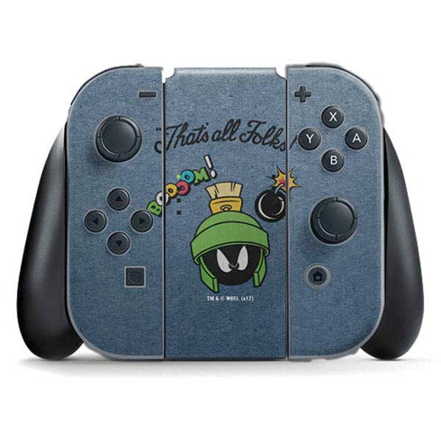 Looney Tunes Marvin Thats All Folks Nintendo Switch (2017-2021) Joy-Con Controller Skin
