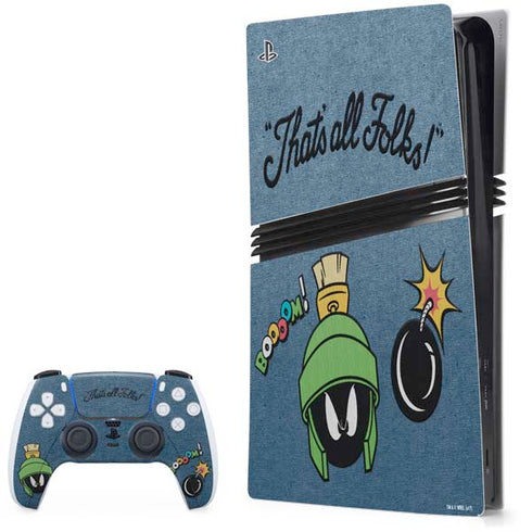 Looney Tunes Marvin Thats All Folks PlayStation PS5 Skins