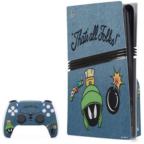Looney Tunes Marvin Thats All Folks PlayStation PS5 Skins