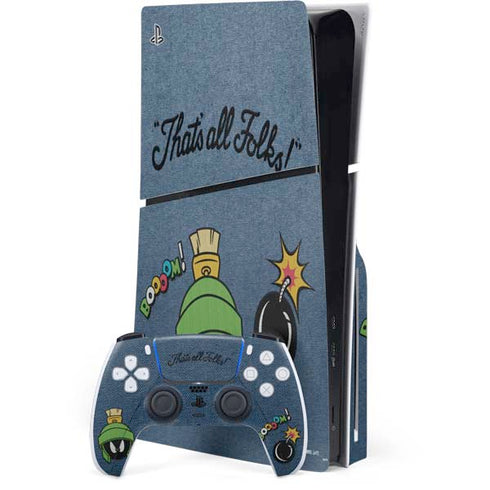 Looney Tunes Marvin Thats All Folks PlayStation PS5 Skins