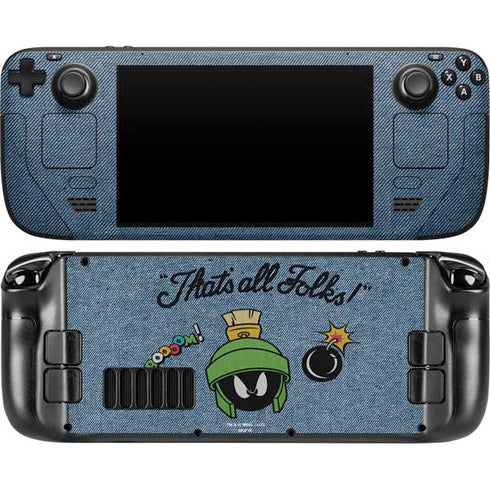 Looney Tunes Marvin Thats All Folks Steam Deck Handheld Gaming Computer OLED Skin