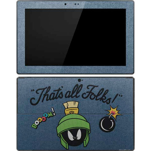 Looney Tunes Marvin Thats All Folks Surface Pro Tablet Skin