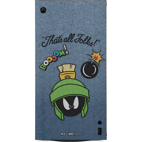 Looney Tunes Marvin Thats All Folks XBox Series X Digital Edition Console Skin