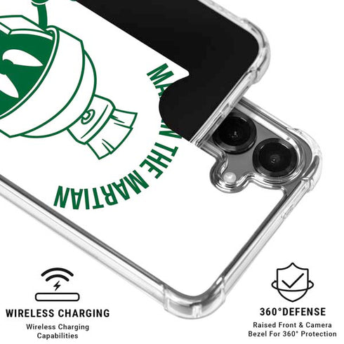 Looney Tunes Marvin the Martian Big Head Galaxy S26 Plus Clear Case