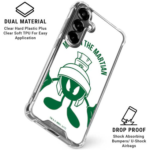 Looney Tunes Marvin the Martian Big Head Galaxy S26 Plus Clear Case