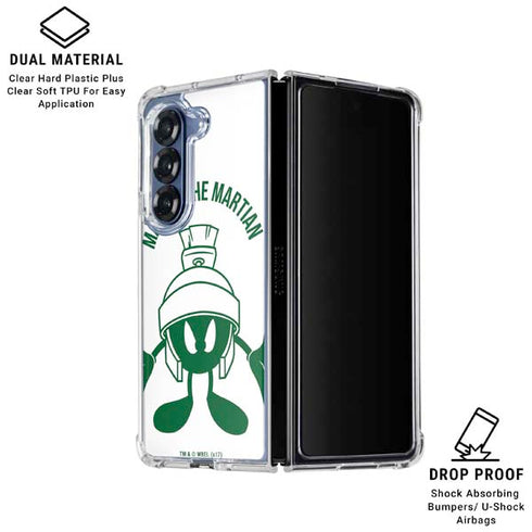 Looney Tunes Marvin the Martian Big Head Galaxy Z Fold6 Clear Case
