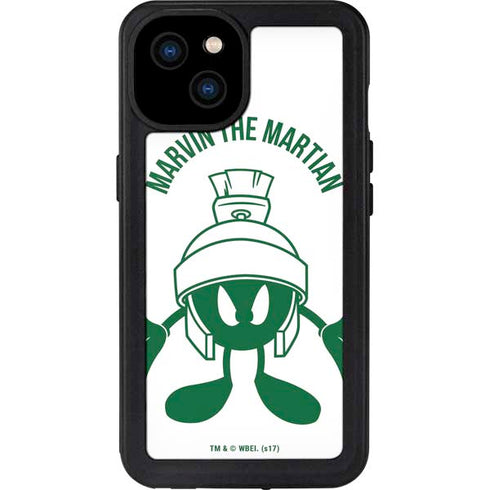 Looney Tunes Marvin the Martian Big Head iPhone 15 Plus Waterproof Case