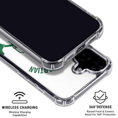 Looney Tunes Marvin the Martian Big Head iPhone 16 Plus Clear Case