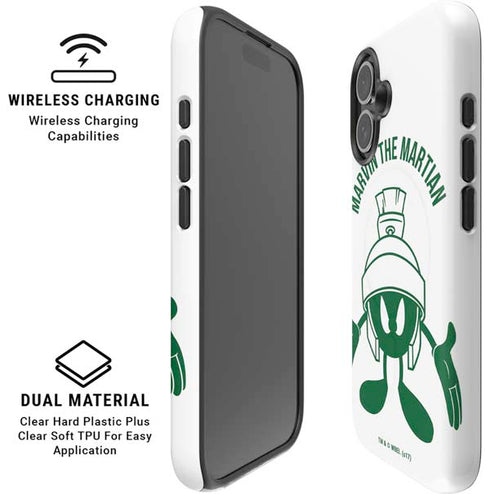 Looney Tunes Marvin the Martian Big Head iPhone 16 Plus Magsafe Impact Case