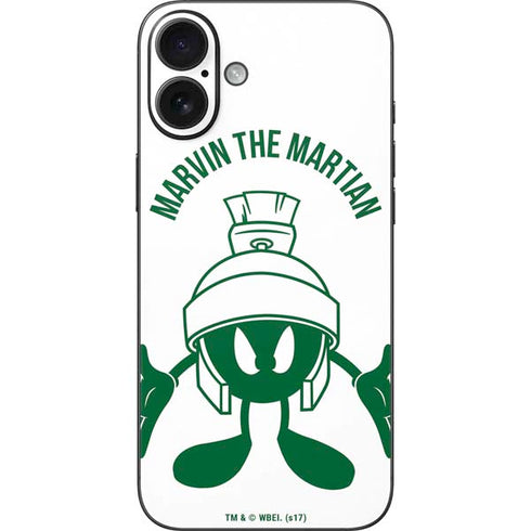 Looney Tunes Marvin the Martian Big Head iPhone 16 Plus Skin