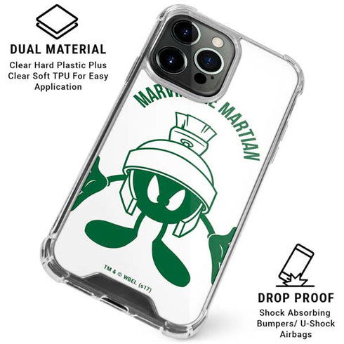 Looney Tunes Marvin the Martian Big Head iPhone 16 Pro Clear Case