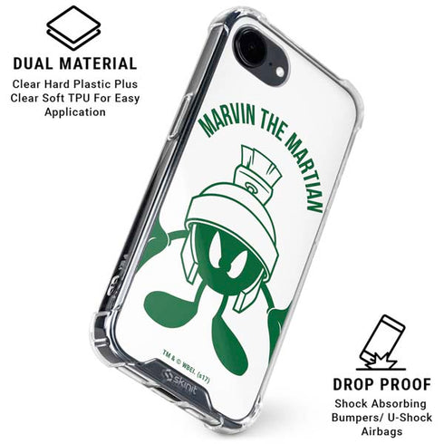 Looney Tunes Marvin the Martian Big Head iPhone 16e Clear Case