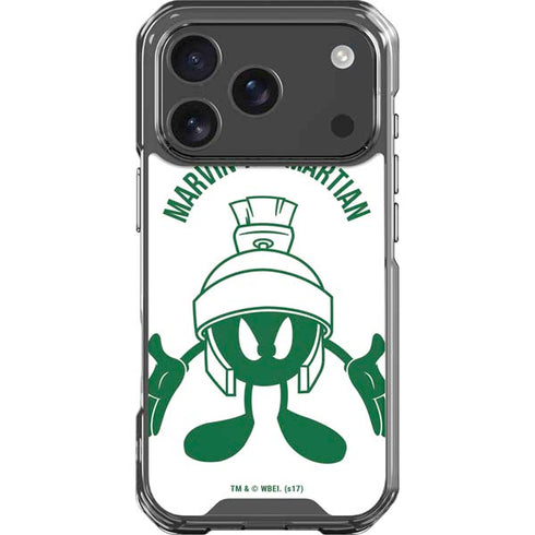 Looney Tunes Marvin the Martian Big Head iPhone 18 Pro Clear Case