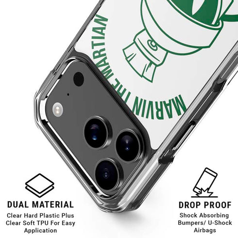 Looney Tunes Marvin the Martian Big Head iPhone 18 Pro Clear Case