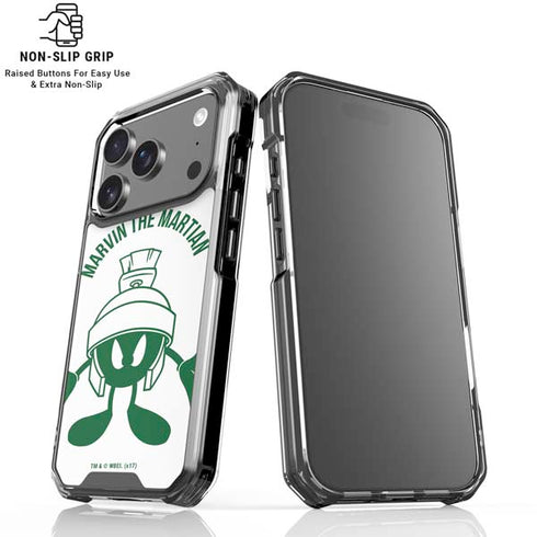 Looney Tunes Marvin the Martian Big Head iPhone 18 Pro Clear Case