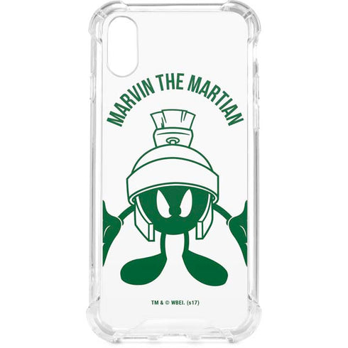 Looney Tunes Marvin the Martian Big Head iPhone XS Clear Case