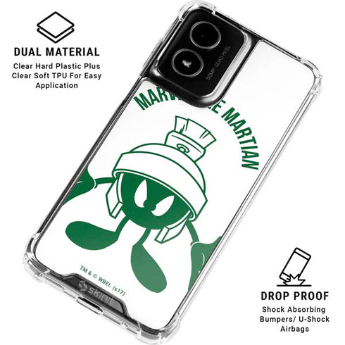 Looney Tunes Marvin the Martian Big Head Moto G Power 5G (2024) Clear Case