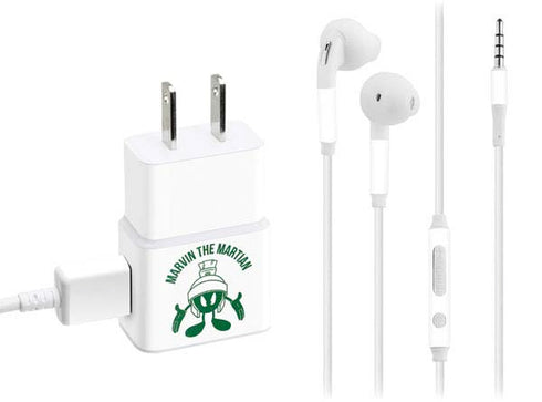 Looney Tunes Marvin the Martian Big Head Phone Charger Skin