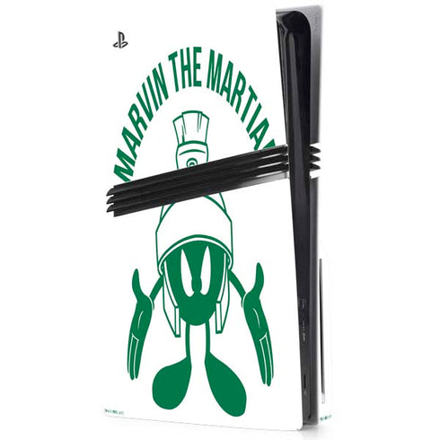 Looney Tunes Marvin the Martian Big Head PS5 Pro Disk Console Skin
