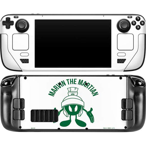 Looney Tunes Marvin the Martian Big Head Steam Deck Handheld Gaming Computer OLED Skin