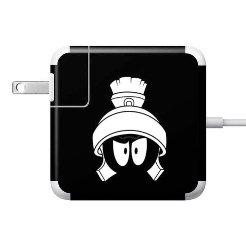 Looney Tunes Marvin the Martian Black and White 85W Power Adapter (15 and 17 inch MacBook Pro Charger) Skin