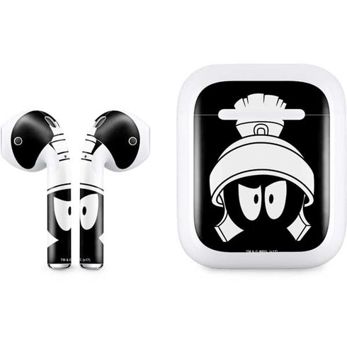 Looney Tunes Marvin the Martian Black and White Apple AirPods Skin