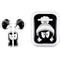 Looney Tunes Marvin the Martian Black and White Apple AirPods Skin