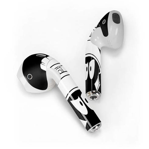Looney Tunes Marvin the Martian Black and White Apple AirPods Skin