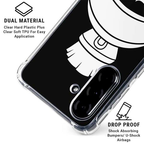 Looney Tunes Marvin the Martian Black and White Galaxy A36 5G Clear Case