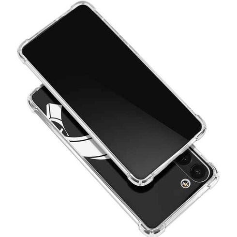 Looney Tunes Marvin the Martian Black and White Galaxy S24 FE Clear Case