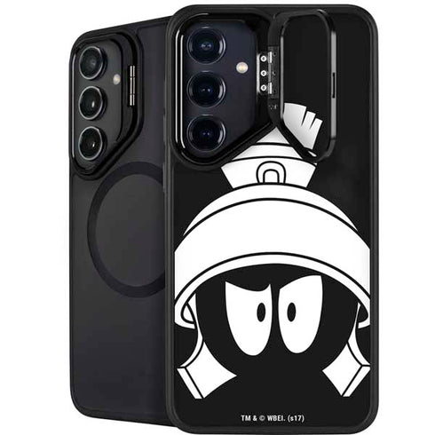Looney Tunes Marvin the Martian Black and White Galaxy S25 Kickstand Case