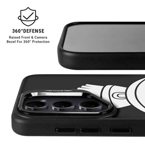 Looney Tunes Marvin the Martian Black and White Galaxy S24 Plus Kickstand Case