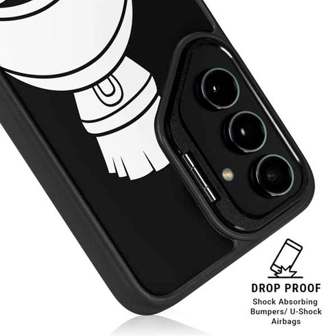 Looney Tunes Marvin the Martian Black and White Galaxy S24 Plus Kickstand Case