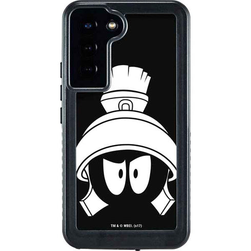 Looney Tunes Marvin the Martian Black and White Galaxy S24 Plus Waterproof Case
