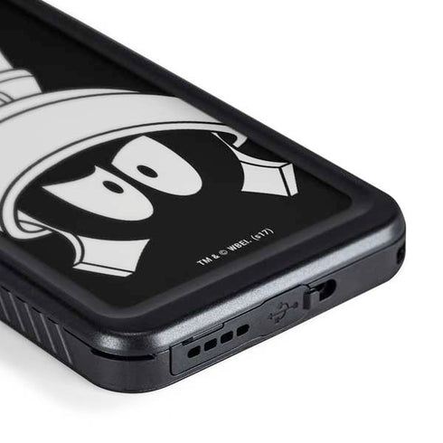 Looney Tunes Marvin the Martian Black and White Galaxy S24 Waterproof Case