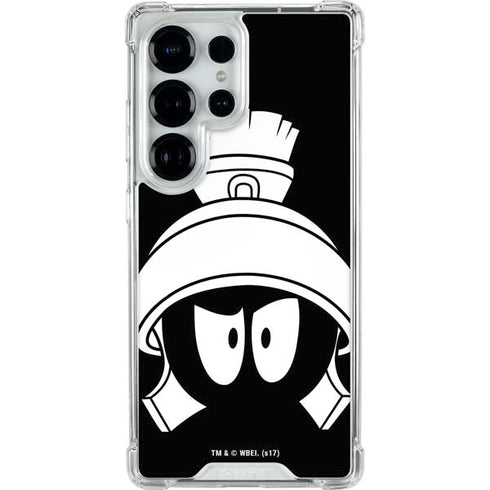 Looney Tunes Marvin the Martian Black and White Galaxy S25 Ultra Clear Case