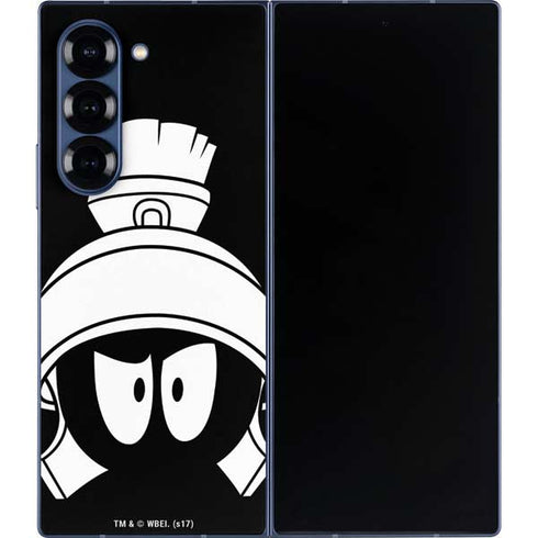 Looney Tunes Marvin the Martian Black and White Galaxy Z Fold6 Skin
