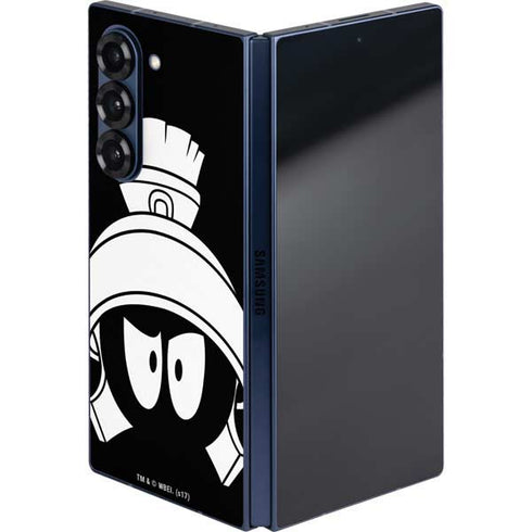 Looney Tunes Marvin the Martian Black and White Galaxy Z Fold6 Skin