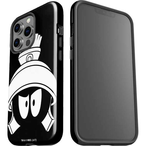 Looney Tunes Marvin the Martian Black and White iPhone 15 Pro Impact Case