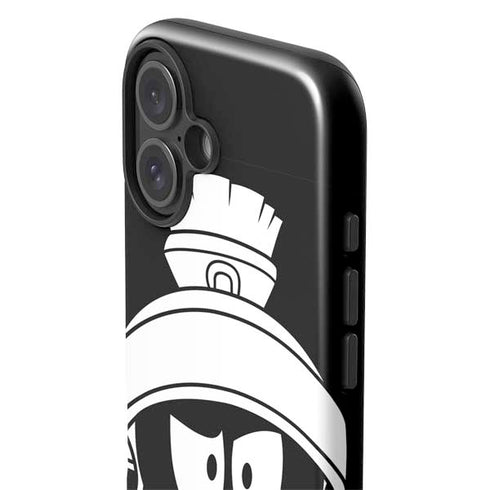 Looney Tunes Marvin the Martian Black and White iPhone 16 Plus Impact Case